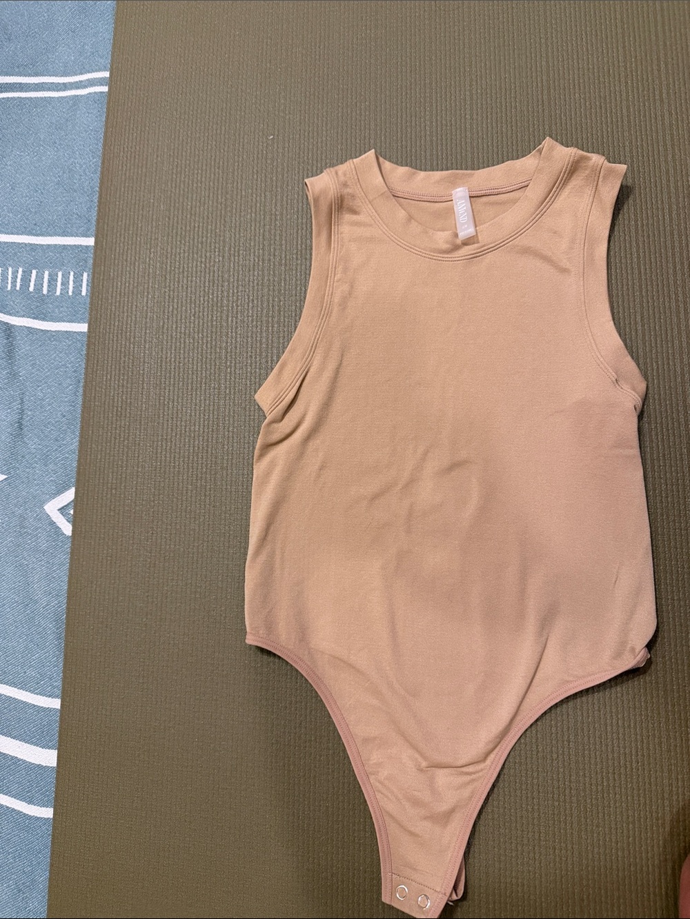 Sleeveless Kids Bodysuit in Dusty Blush by